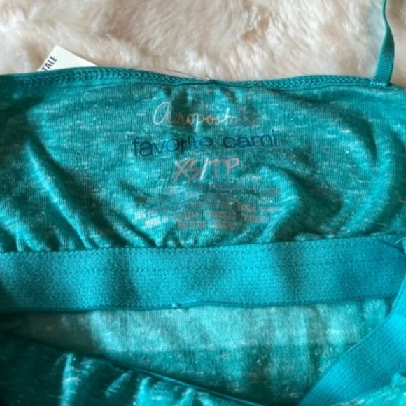 - 2/$30 Aeropostale Aero Teal Green Coloured Favorite Cami Ladies Size XS … - Picture 4 of 12